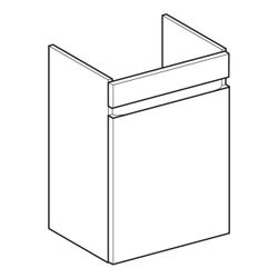 Geberit Renova Plan Unterschrank für Handwaschbecken, 1 Tür, 43,5x60,5x34,5cm, Wasch... GEBERIT-501903011 4025410905130 (Abb. 1)