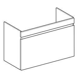 Geberit Renova Plan Unterschrank für Waschtisch, 1 Schublade, 1 Innenschublade, 92,8... GEBERIT-501911JR1 4025410905819 (Abb. 1)
