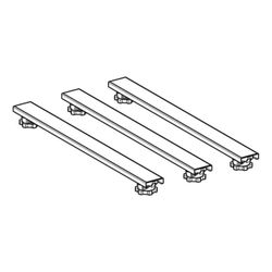 Geberit Set Füße und 3 Traversen, für Duschwannen aus Steinharz, bis 140cm 62,5x6,2–... GEBERIT-554955001 4025410750280 (Abb. 1)