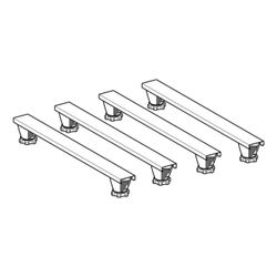 Geberit Set Füße und 4 Traversen, für Duschwannen aus Steinharz, ab 140cm 62,5x9,2–2... GEBERIT-554956002 4025410896124 (Abb. 1)