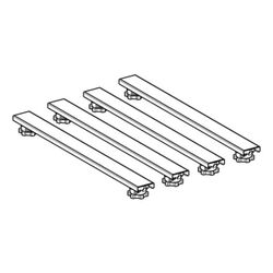Geberit Set Füße und 4 Traversen, für Duschwannen aus Steinharz, ab 140cm 80x6,2–12c... GEBERIT-554962001 4025410750266 (Abb. 1)