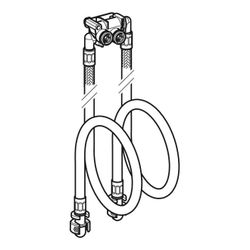 Geberit Set Panzerschläuche für Geberit ONE Waschtischarmatur, Wandmontage, für Unte... GEBERIT-244655001 4025410907110 (Abb. 1)
