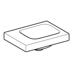 Geberit iCon Light Handwaschbecken 38x13x28cm, Weiß, ohne Hahnloch, ohne Überlauf, A... GEBERIT-501831003 4025410894472 (Abb. 1)