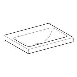 Geberit iCon Light Waschtisch, Breite 60cm, Tiefe 48cm, ohne Hahnloch, ohne Überlauf... GEBERIT-501834008 4025410894649 (Abb. 1)