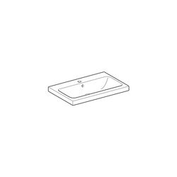 Geberit iCon Light Waschtisch, Breite 75cm, Tiefe 48cm, Hahnloch mittig, Überlauf si... GEBERIT-501835002 4025410894663 (Abb. 1)