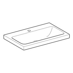 Geberit iCon Light Waschtisch, Breite 75cm, Tiefe 48cm, Hahnloch mittig, ohne Überla... GEBERIT-501835005 4025410894694 (Abb. 1)