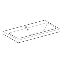 Geberit iCon Light Waschtisch, Breite 90cm, Tiefe 48cm, Hahnloch mittig, Überlauf si... GEBERIT-501836001 4025410894731 (Abb. 1)
