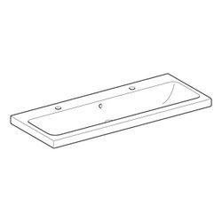 Geberit iCon Light Waschtisch, Breite 120cm, Tiefe 48cm, Hahnloch links, rechts, Übe... GEBERIT-501837002 4025410894823 (Abb. 1)