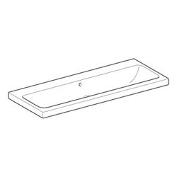 Geberit iCon Light Waschtisch, Breite 120cm, Tiefe 48cm, ohne Hahnloch, Überlauf sic... GEBERIT-501837004 4025410894847 (Abb. 1)
