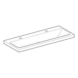 Geberit iCon Light Waschtisch, Breite 120cm, Tiefe 48cm, Hahnloch links, rechts, ohn... GEBERIT-501837006 4025410894861 (Abb. 1)