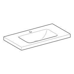 Geberit iCon Light Waschtisch mit Ablagefläche, Breite 90cm, Tiefe 48cm, Hahnloch mi... GEBERIT-501840005 4025410895097 (Abb. 1)
