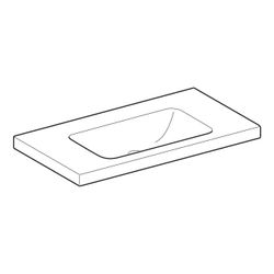 Geberit iCon Light Waschtisch mit Ablagefläche, Breite 90cm, Tiefe 48cm, ohne Hahnlo... GEBERIT-501840008 4025410895127 (Abb. 1)