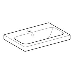 Geberit iCon Light Waschtisch verkürzte Ausladung, Breite 60cm, Tiefe 42cm, Hahnloch... GEBERIT-501841002 4025410895141 (Abb. 1)