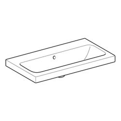 Geberit iCon Light Waschtisch verkürzte Ausladung, Breite 75cm, Tiefe 42cm, ohne Hah... GEBERIT-501842004 4025410895240 (Abb. 1)
