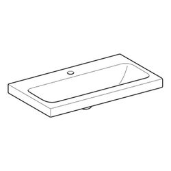 Geberit iCon Light Waschtisch verkürzte Ausladung, Breite 75cm, Tiefe 42cm, Hahnloch... GEBERIT-501842006 4025410895264 (Abb. 1)