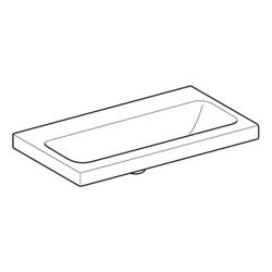 Geberit iCon Light Waschtisch verkürzte Ausladung, Breite 75cm, Tiefe 42cm, ohne Hah... GEBERIT-501842008 4025410895288 (Abb. 1)