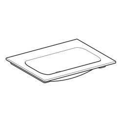 Geberit iCon Möbelwaschtisch 60x48cm ohne Hahnloch, ohne Überlauf, Weiß... GEBERIT-501843003 4025410895318 (Abb. 1)