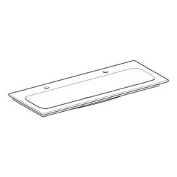 Geberit iCon Möbelwaschtisch, Breite 120cm, Tiefe 48cm, Hahnloch links, rechts, ohne... GEBERIT-501846001 4025410895417 (Abb. 1)