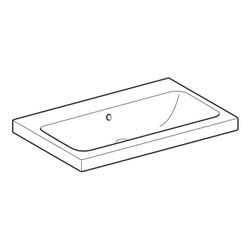 Geberit iCon Light Aufsatzwaschtisch, Breite 75cm, Tiefe 48cm, ohne Hahnloch, Überla... GEBERIT-501848004 4025410895561 (Abb. 1)