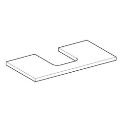 Geberit ONE Waschtischplatte Ausschnitt mittig, für Aufsatzwaschtisch Schalenform, 9... GEBERIT-505273001 4025410936332 (Abb. 1)