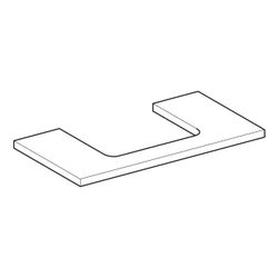 Geberit ONE Waschtischplatte Ausschnitt mittig, für Aufsatzwaschtisch rechteckig, 90... GEBERIT-505283004 4025410936714 (Abb. 1)