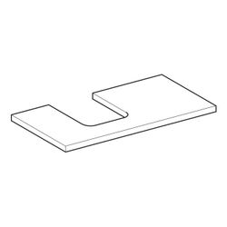 Geberit ONE Waschtischplatte Ausschnitt links, für Aufsatzwaschtisch Schalenform, 90... GEBERIT-505293003 4025410936981 (Abb. 1)