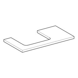 Geberit ONE Waschtischplatte Ausschnitt links, für Aufsatzwaschtisch rechteckig, 90x... GEBERIT-505303005 4025410937216 (Abb. 1)