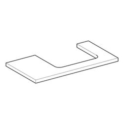 Geberit ONE Waschtischplatte Ausschnitt rechts, für Aufsatzwaschtisch rechteckig, 90... GEBERIT-505323004 4025410937629 (Abb. 1)