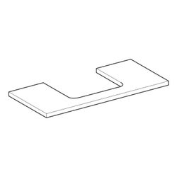 Geberit ONE Waschtischplatte Ausschnitt mittig, für Aufsatzwaschtisch rechteckig, 10... GEBERIT-505284007 4025410936813 (Abb. 1)