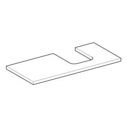 Geberit ONE Waschtischplatte Ausschnitt rechts, für Aufsatzwaschtisch Schalenform, 1... GEBERIT-505314002 4025410937469 (Abb. 1)