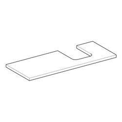 Geberit ONE Waschtischplatte Ausschnitt rechts, für Aufsatzwaschtisch Schalenform, 1... GEBERIT-505315005 4025410937568 (Abb. 1)