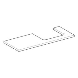 Geberit ONE Waschtischplatte Ausschnitt rechts für Aufsatzwaschtisch rechteckig 120x... GEBERIT-505325006 4025410937780 (Abb. 1)