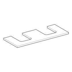 Geberit ONE Waschtischplatte Ausschnitt 2-fach, für Aufsatzwaschtisch Schalenform, 1... GEBERIT-505335001 4025410937803 (Abb. 1)