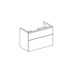 Geberit iCon Unterschrank für Waschtisch, 2 Schubladen Waschtisch 90cm, Weiß lackier... GEBERIT-502305011 4025410941282 (Abb. 1)
