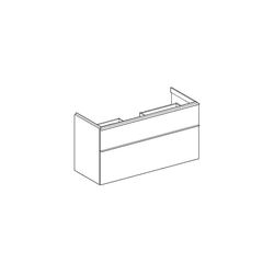 Geberit iCon Unterschrank für Waschtisch, 2 Schubladen Waschtisch 120cm, Eiche Melam... GEBERIT-502306JH1 4025410942418 (Abb. 1)