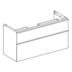 Geberit iCon Unterschrank für Waschtisch, 2 Schubladen Waschtisch 120cm, Eiche Melam... GEBERIT-502306JH1 4025410942418 (Abb. 1)
