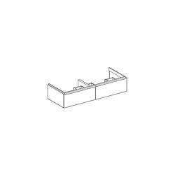 Geberit iCon Unterschrank für Doppelwaschtisch, 2 Schubladen 120x24,7cm, Eiche Melam... GEBERIT-502314JH1 4025410942739 (Abb. 1)