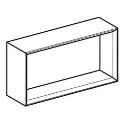 Geberit iCon Wandbox rechteckig, 45x23,3x13,2cm, Sandgrau lackiert hochglänzend... GEBERIT-502322JL1 4025410943071 (Abb. 1)