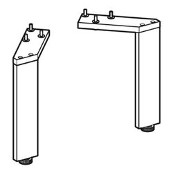 Geberit Set Füße Höhe 18cm, Hochglanz verchromt... GEBERIT-502329001 4025410941855 (Abb. 1)