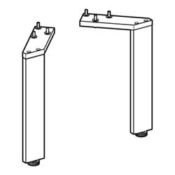 Geberit Set Füße Höhe 21,7cm, Hochglanz verchromt... GEBERIT-502330001 4025410941862 (Abb. 1)