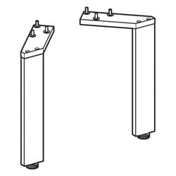 Geberit Füße schmal, 22,5-23,3cm, Aluminium, Chrom, 502330001... GEBERIT-502330001 4025410941862 (Abb. 1)