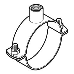 Geberit Rohrschelle mit Gewindemuffe Rohrgewinde 1 1/4 d315... GEBERIT-372841001 4025410521446 (Abb. 1)