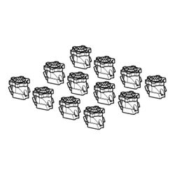 Geberit Set Füße für Duschwanne mit Länge ab 160cm, Höhe 6-12cm, 12 Stück... GEBERIT-554952002 4025410906410 (Abb. 1)