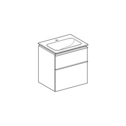 Geberit iCon Set Möbelwaschtisch schmaler Rand 2 Schubladen Ansch. 60cm KeraTect Wei... GEBERIT-502331013 4025410941893 (Abb. 1)