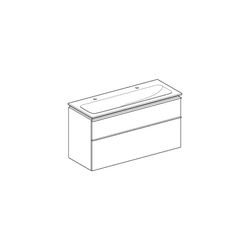 Geberit iCon Set Möbelwaschtisch schmaler Rand 2 Schubladen Ansch. 120cm KeraTect We... GEBERIT-502334013 4025410941985 (Abb. 1)