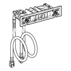 Geberit Ventilblock für Geberit ONE Waschtischarmatur, Wandmontage, für Unterputzfun... GEBERIT-244935001 4025410954671 (Abb. 1)