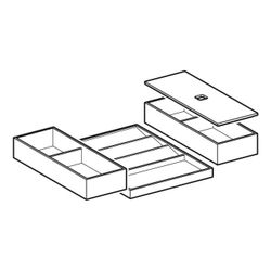 Geberit Set Schubladeneinsätze für obere Schublade Breite Waschtisch 60cm... GEBERIT-502349001 4025410944269 (Abb. 1)