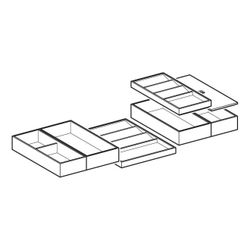Geberit Set Schubladeneinsätze für obere Schublade Breite Waschtisch 90cm... GEBERIT-502351001 4025410944283 (Abb. 1)