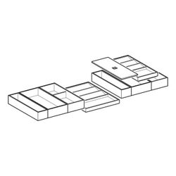 Geberit Set Schubladeneinsätze für obere Schublade Breite Waschtisch 105cm... GEBERIT-502352001 4025410944290 (Abb. 1)