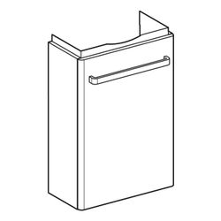 Geberit Renova Compact Unterschrank für Handwaschbecken Tür verk. Ausl. 408x605x231c... GEBERIT-501924011 4025410905536 (Abb. 1)